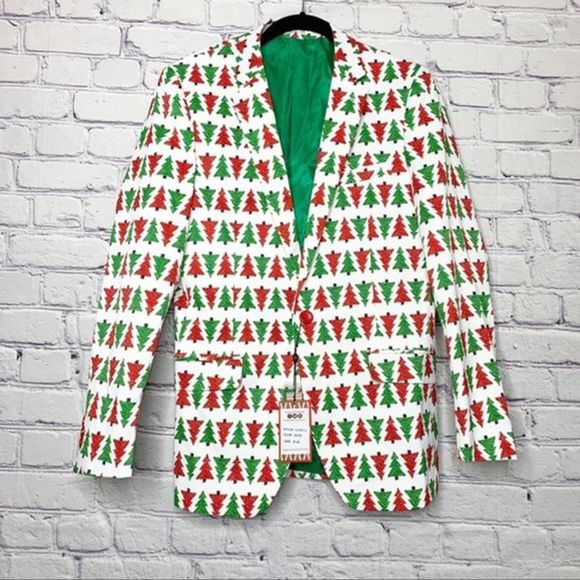 Suslo Couture Other - Suslo Couture Christmas Tree Novelty Blazer Medium